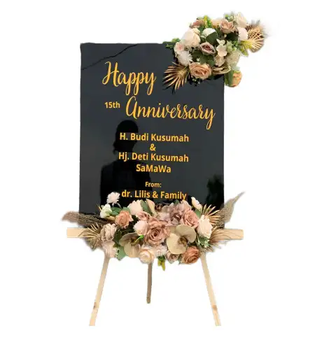 Papan Bunga Akrilik Garden Wedding Tangerang Selatan